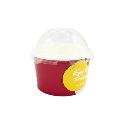 16 oz. Ice Cream Cups/ Dome Lids - 500pcs